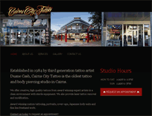 Tablet Screenshot of cairnscitytattoo.com